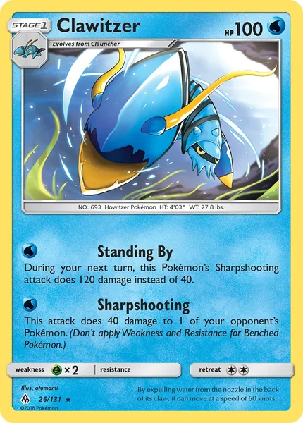 Clawitzer card image