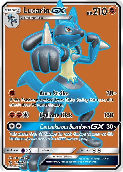 Lucario GX card image