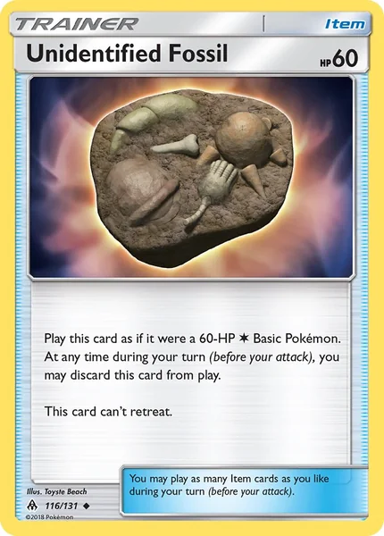 Unidentified Fossil card image