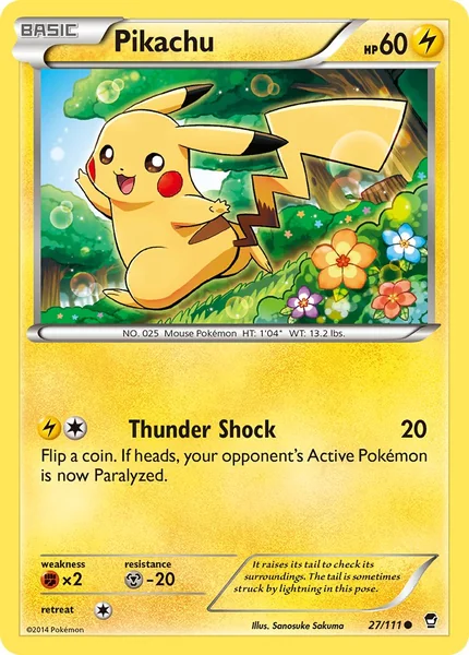 Pikachu card image