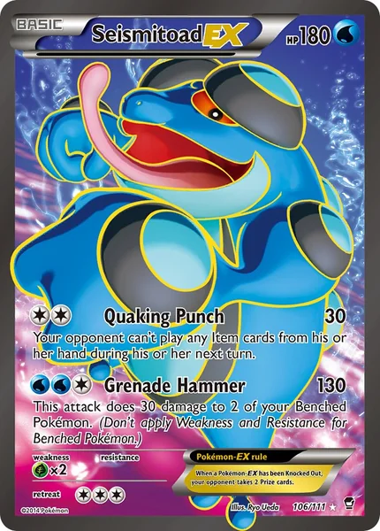 Seismitoad EX card image