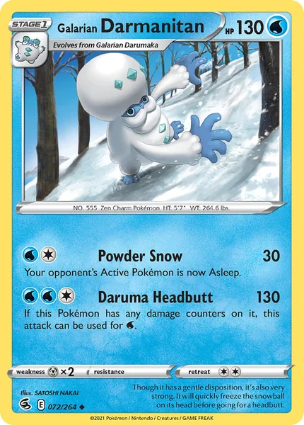 Galarian Darmanitan card image