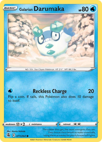 Galarian Darumaka card image