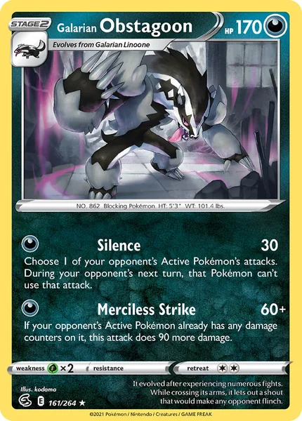 Galarian Obstagoon card image