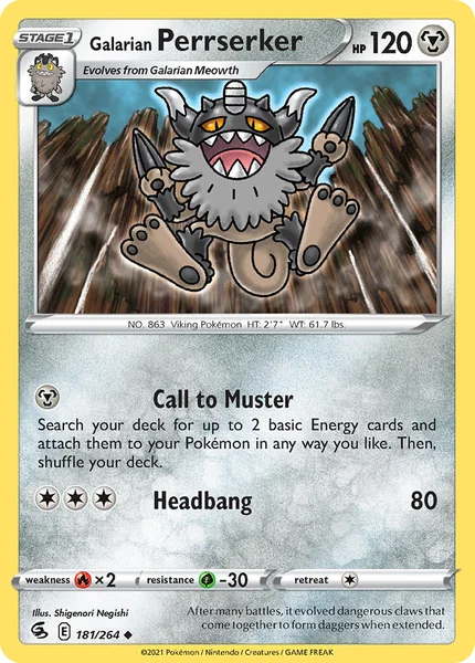 Galarian Perrserker card image