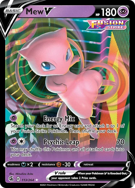 Mew V card image
