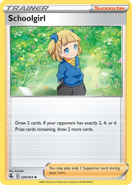 Schoolgirl card image