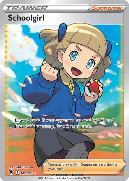 Schoolgirl card image