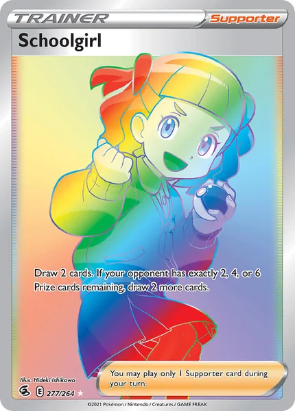 Schoolgirl card image