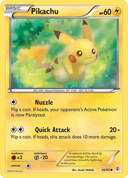 Pikachu card image
