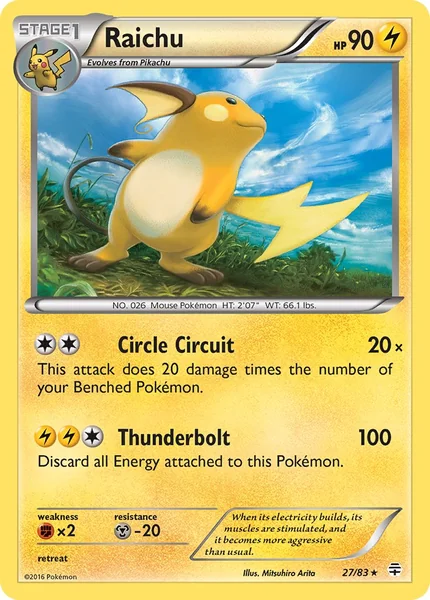 Raichu card image