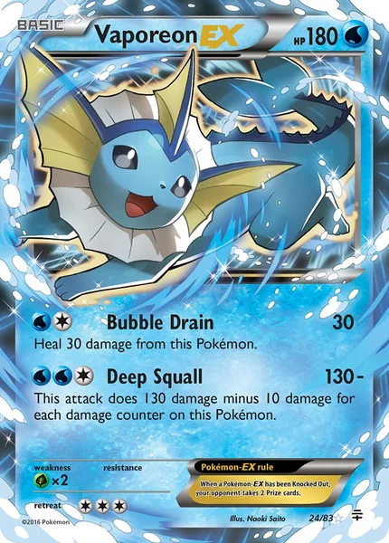 Vaporeon EX card image