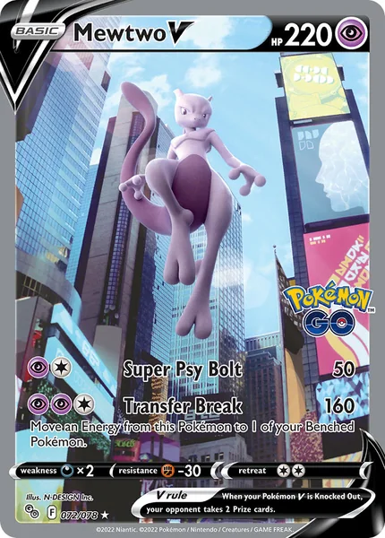Mewtwo V card image
