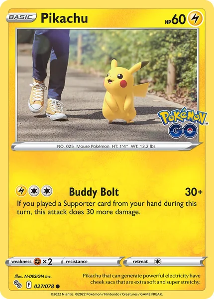Pikachu card image
