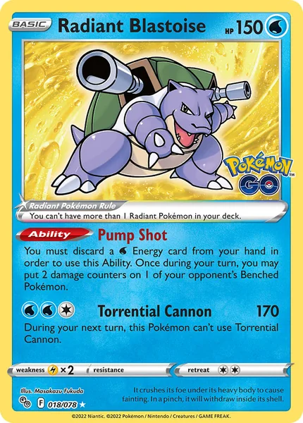 Radiant Blastoise card image