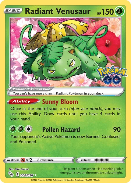 Radiant Venusaur card image