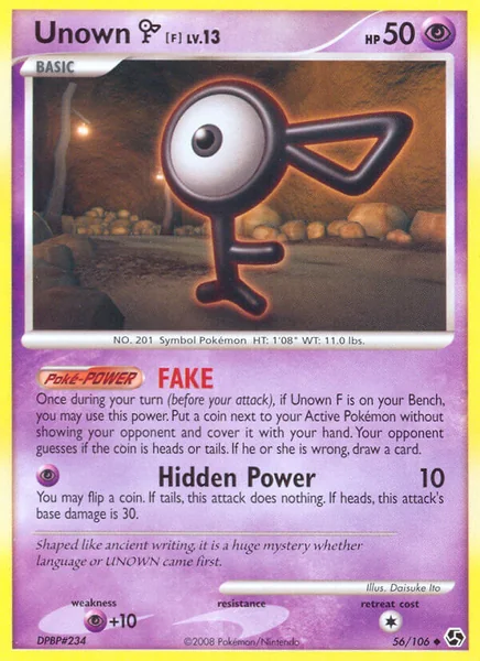 Unown F card image