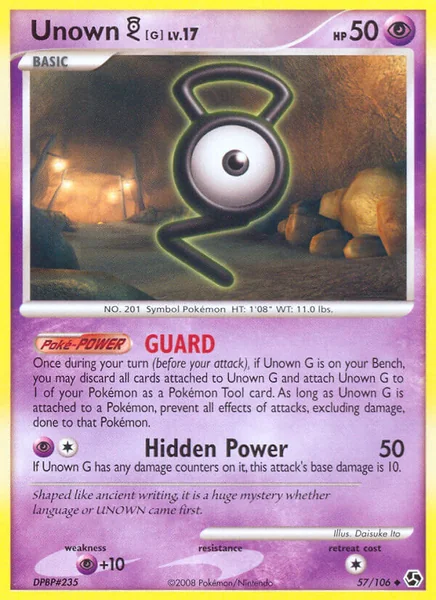 Unown G card image