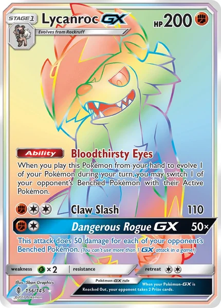 Lycanroc GX card image