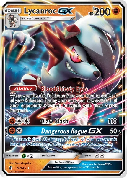 Lycanroc GX card image