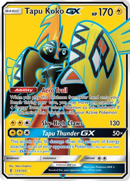 Tapu Koko GX card image