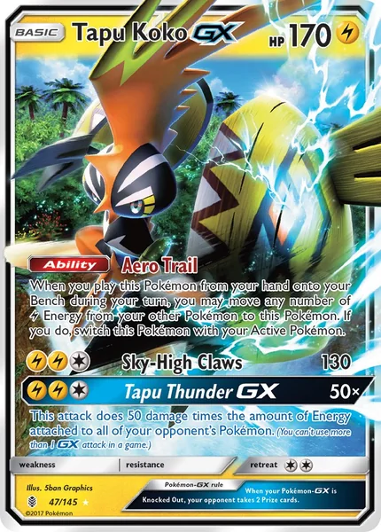 Tapu Koko GX card image