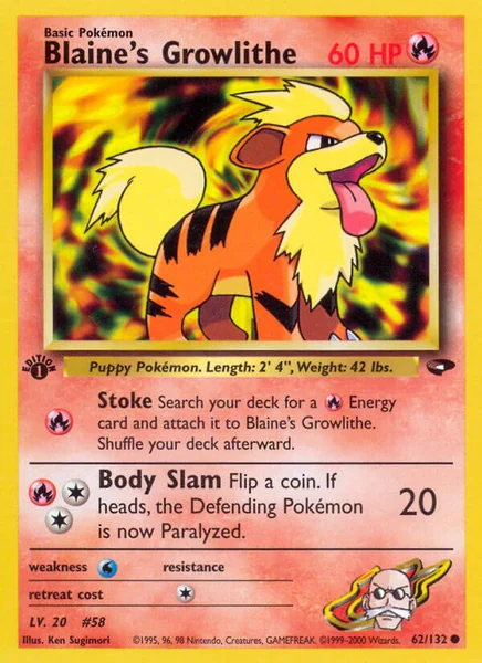 Blaine's Growlithe card image