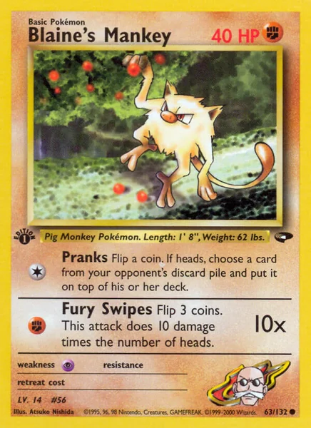 Blaine's Mankey card image