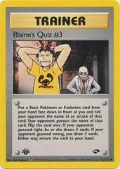 Blaine's Quiz #3 #112 card image