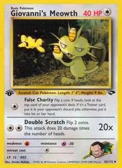 Giovanni's Meowth card image
