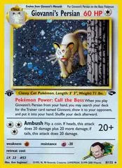 Giovanni's Persian card image