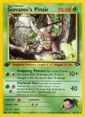 Giovanni's Pinsir card image