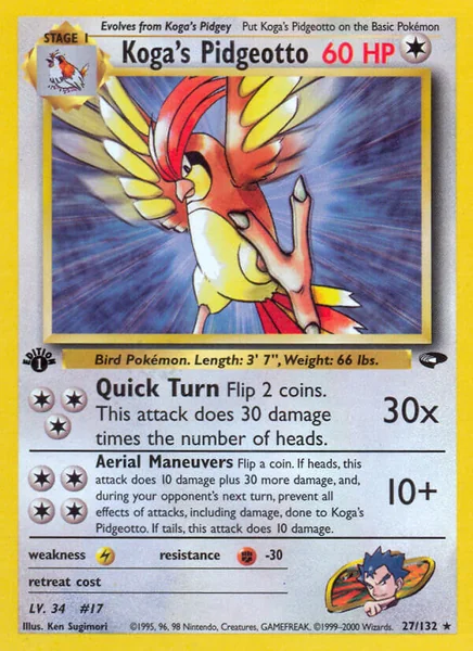 Koga's Pidgeotto card image