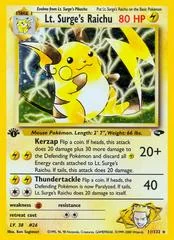 Lt. Surge's Raichu card image