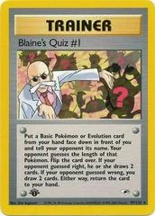 Blaine's Quiz #1 #97 card image