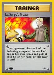 Lt. Surge's Treaty card image