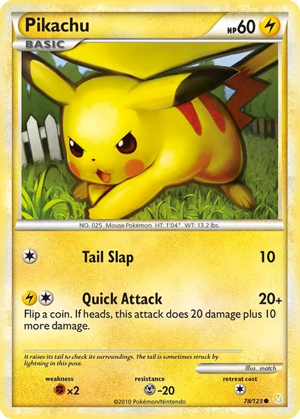 Pikachu card image