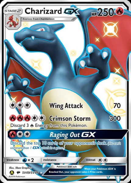 Charizard GX card image