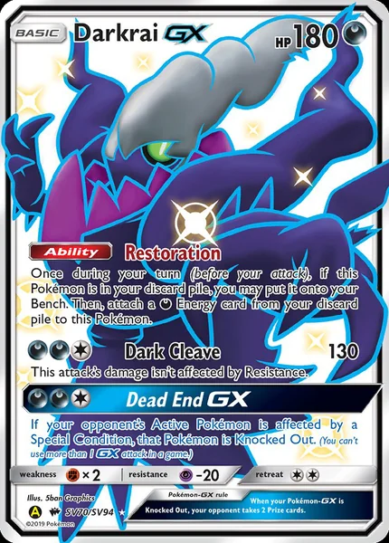 Darkrai GX card image