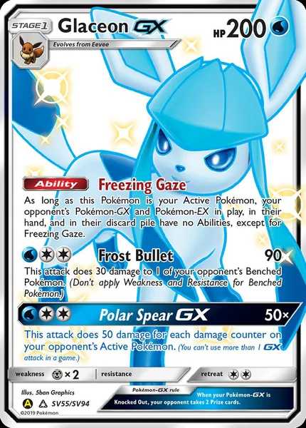 Glaceon GX card image