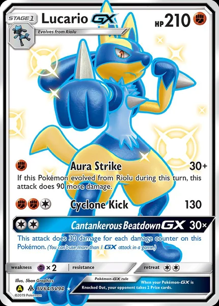 Lucario GX card image