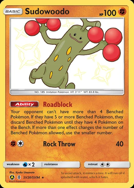 Sudowoodo card image