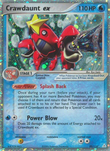 Crawdaunt EX card image