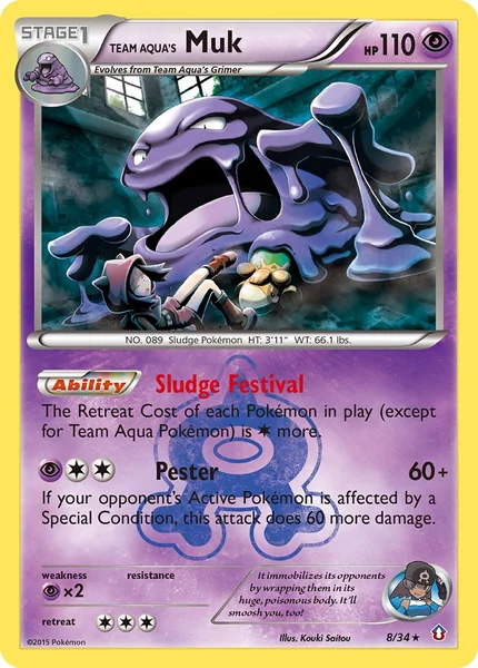 Team Aqua's Muk card image