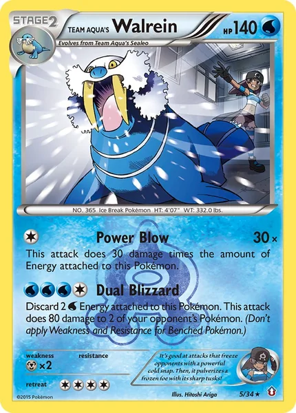 Team Aqua's Walrein card image