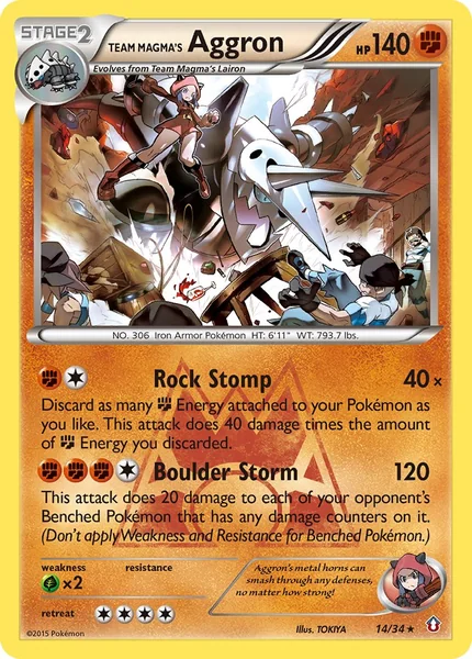 Team Magma's Aggron card image