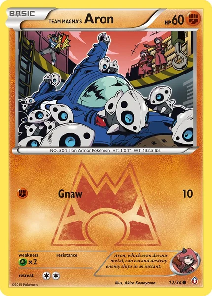 Team Magma's Aron card image