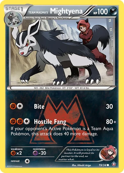 Team Magma's Mightyena card image