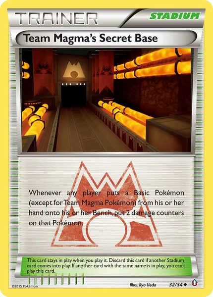 Team Magma's Secret Base card image
