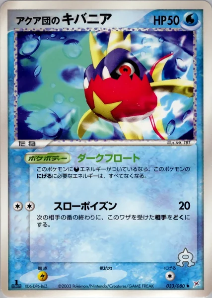 Team Aqua's Carvanha card image